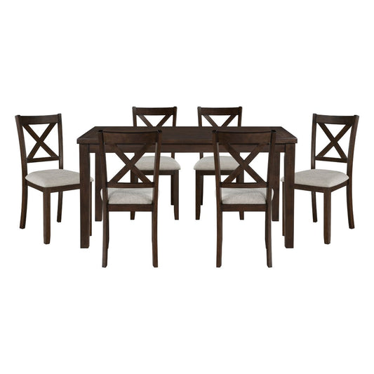 Challis - 7 Piece Pack Dinette Set - Cherry