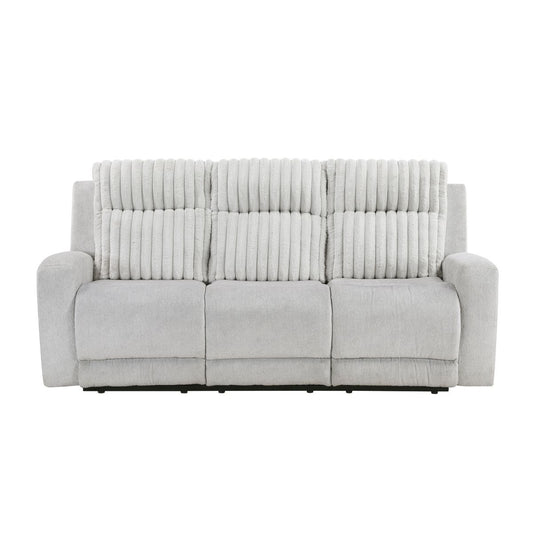 Benton - Double Reclining Sofa - Light Gray