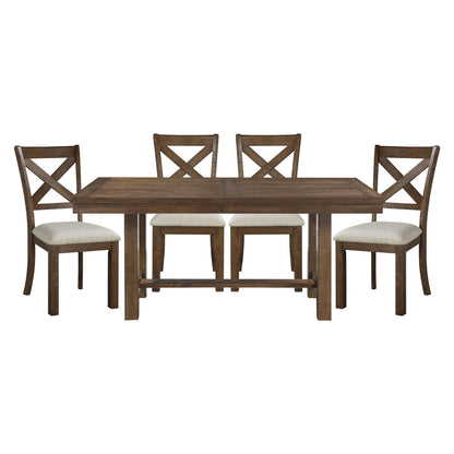 Bonner - 5 Piece Dining Room Set (Table & 4 Side Chairs) - Brown