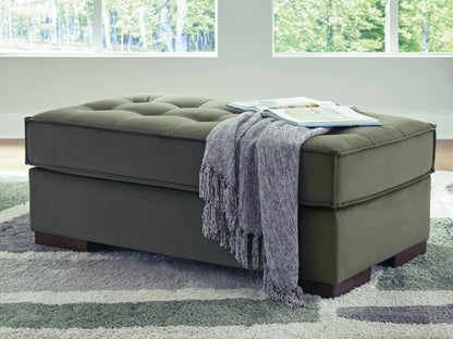 Chalcombe - Oversized Accent Ottoman - Olive