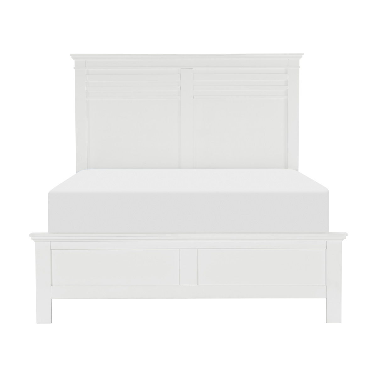 Blaire Farm - 4 Piece Set (Queen Bed, Nightstand, Dresser, Mirror) - White
