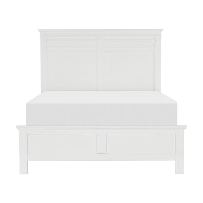 Blaire Farm - 4 Piece Set (Queen Bed, Nightstand, Dresser, Mirror) - White