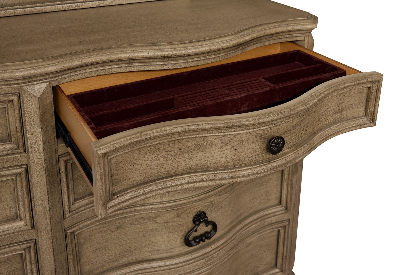 B00216 - Wood Dresser - Pecan