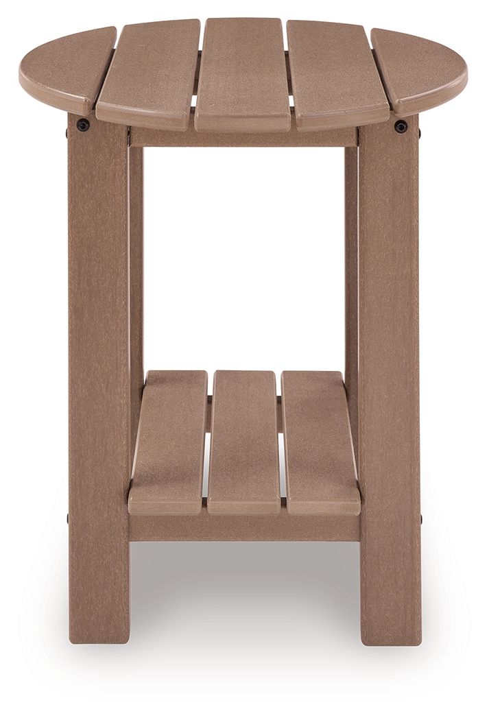 Cliffs Beach - Oval End Table - Driftwood