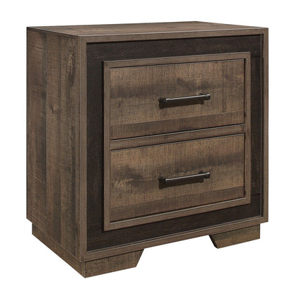 Ellendale - 4 Piece Bedroom Set (Queen Bed, Nightstand, Dresser, Mirror) - Brown