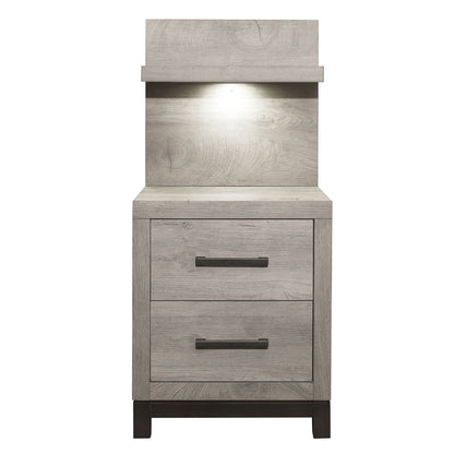 Zephyr - Nightstand With Wall Panel