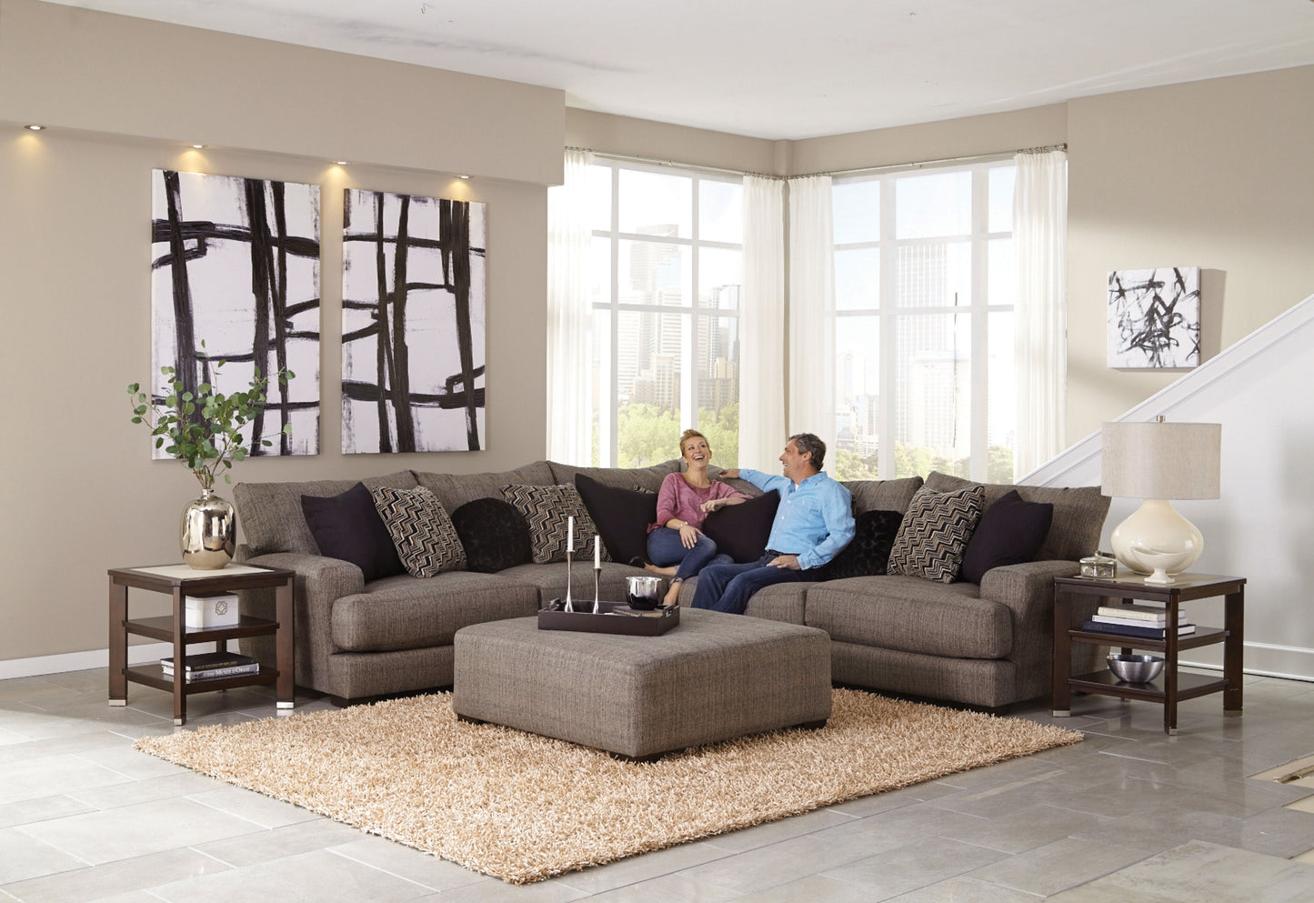 Ava Sectional - Cocktail Ottoman