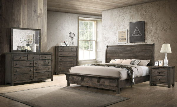 Mustang - Mirror - Rustic Gray