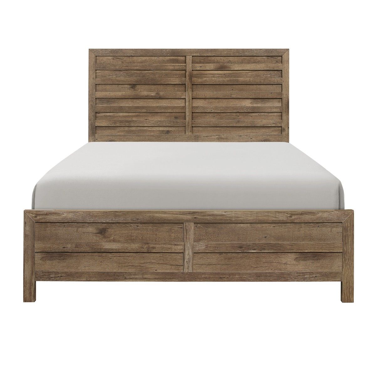 Mandan - 4 Piece Set (Queen Bed, Nightstand, Dresser, Mirror) - Brown