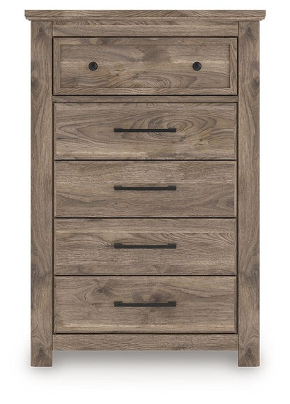 Keithland - Five Drawer Chest - Brown