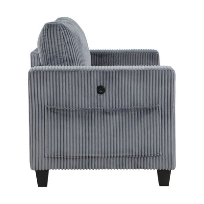 Walterboro - Loveseat With Storage, Storage Pouches And Charging Ports