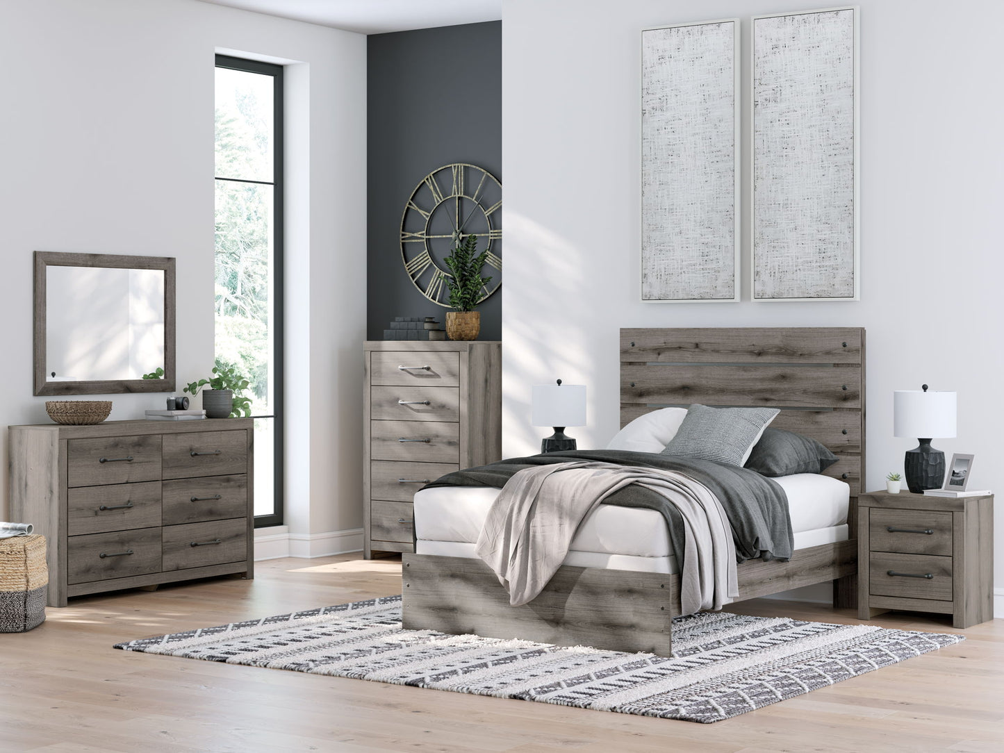 Urbanoore - Bedroom Mirror - Brown Gray