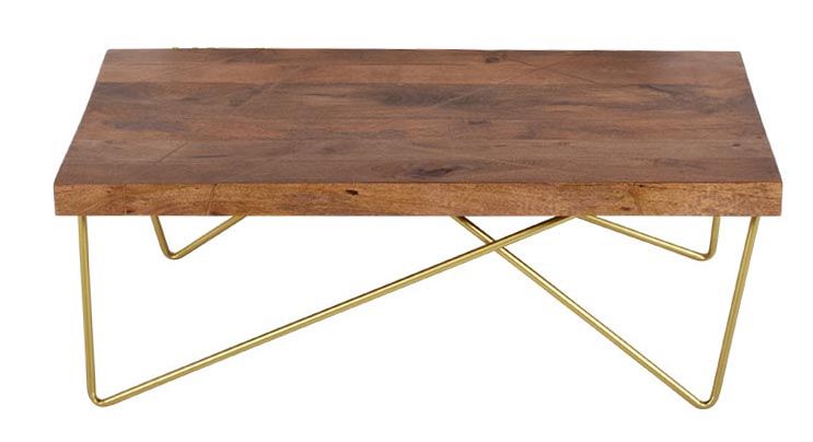 Walter - Brass Inlay Cocktail Table - Brown