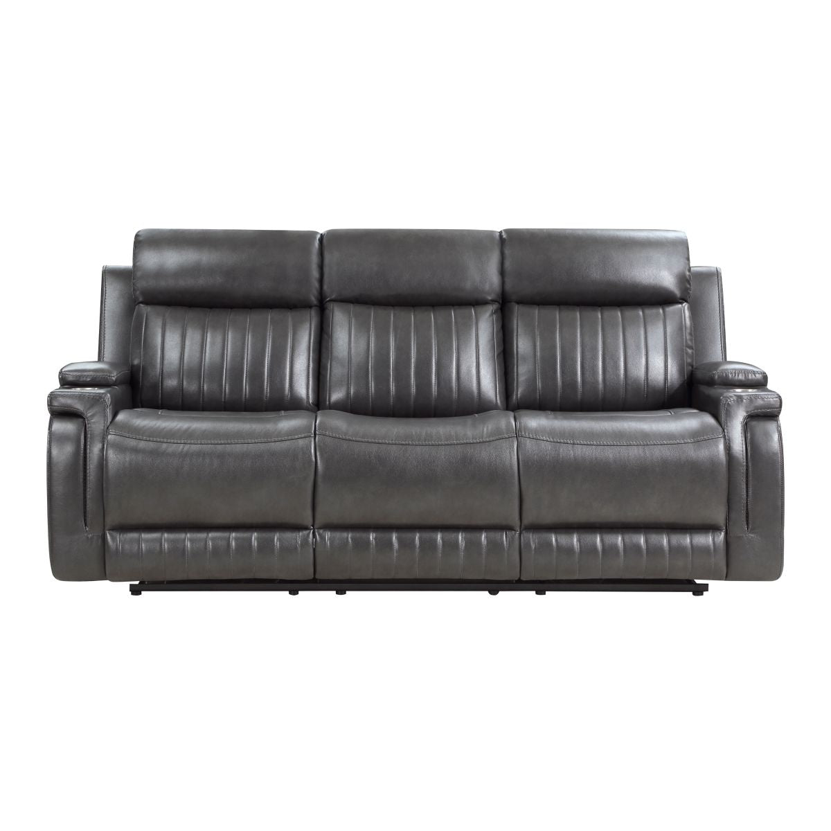 Broomfield - Double Reclining Sofa - Dark Gray