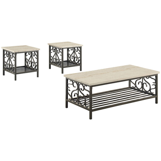 Fairhope - 3 Piece Occasional Set - Beige