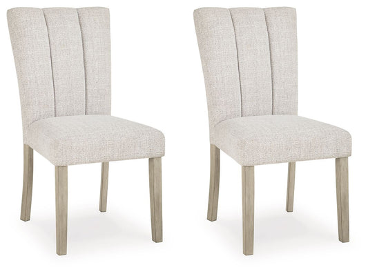 Karmenton - Dining Upholstered Side Chair (Set of 2) - Bisque