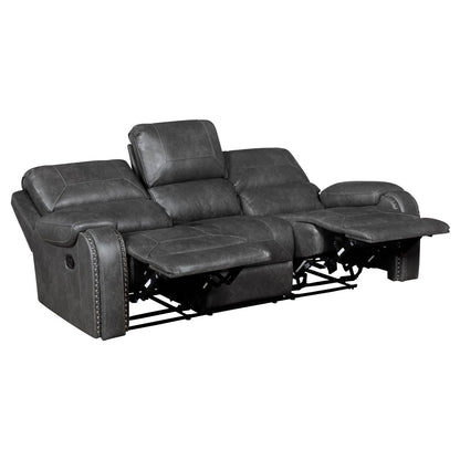 Newnan - Double Reclining Sofa  - Gray