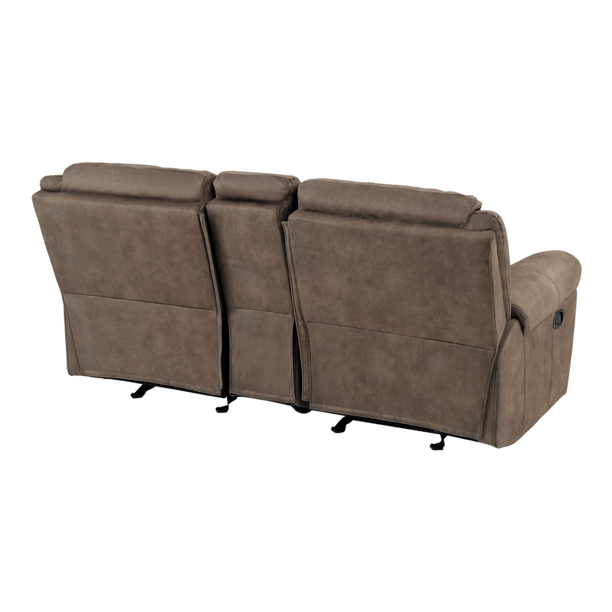 Aram - Double Glider Reclining Loveseat With Center Console, Receptacles And USB Ports