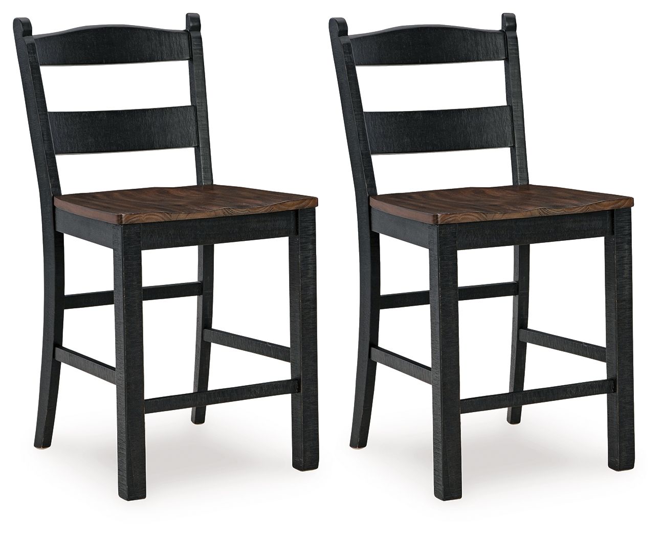 Valebeck - Barstool (Set of 2) - Black / Brown