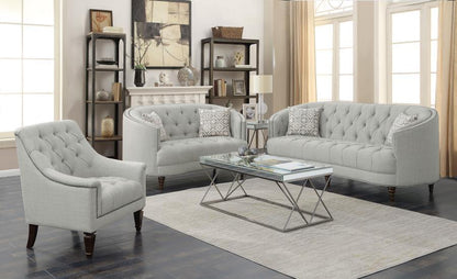 Avonlea - Upholstered Sloped Arm Sofa Set Fabric