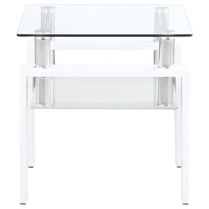 Dyer - 1-Shelf Rectangular Glass Top Table