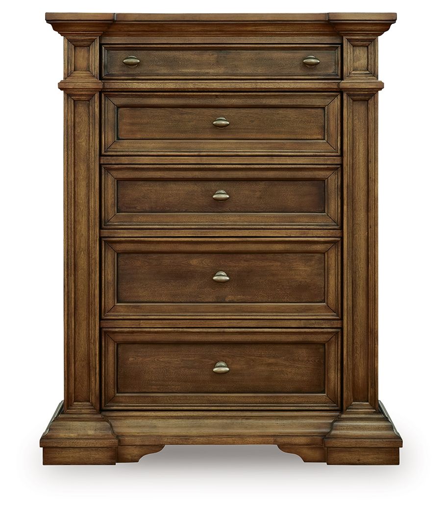 Channley - Five Drawer Chest - Brown