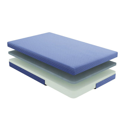 Leo - 7" Gel Infused Memory Foam Mattress And Pillow Set