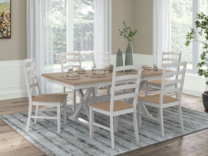 Westlinport - Rectangular Dining Room Butterfly Extension Table Set