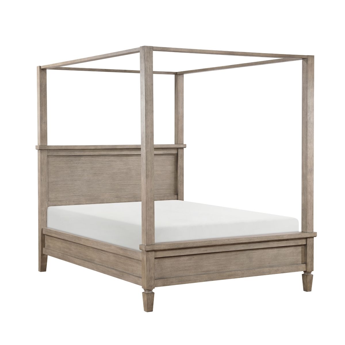 Marceline - 4 Piece Set (Queen Bed, Nightstand, Dresser, Mirror) - Gray