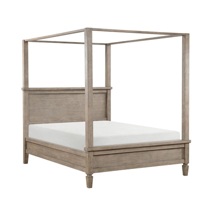 Marceline - 4 Piece Set (Queen Bed, Nightstand, Dresser, Mirror) - Gray