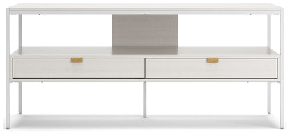 Deznee - Large TV Stand - White