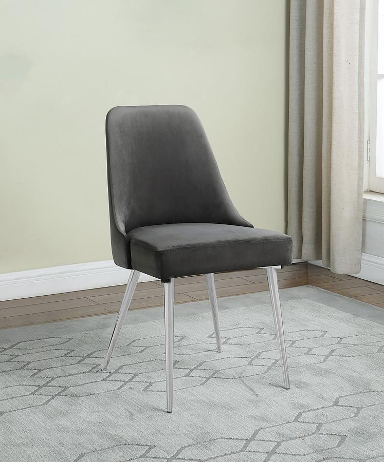 Cabianca - Upholstered Dining Side Chair (Set of 2) - Gray