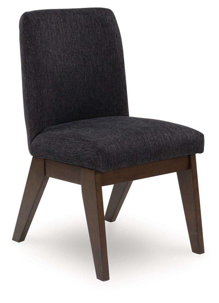 Kendamor - Dining Upholstered Side Chair (Set of 2) - Dark Brown