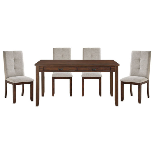 Binghampton - 5 Piece Dining Room Set (Table & 4 Side Chairs) - Moonstone