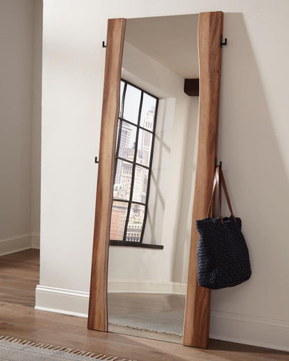 Winslow - Standing Floor Mirror - Smokey Walnut