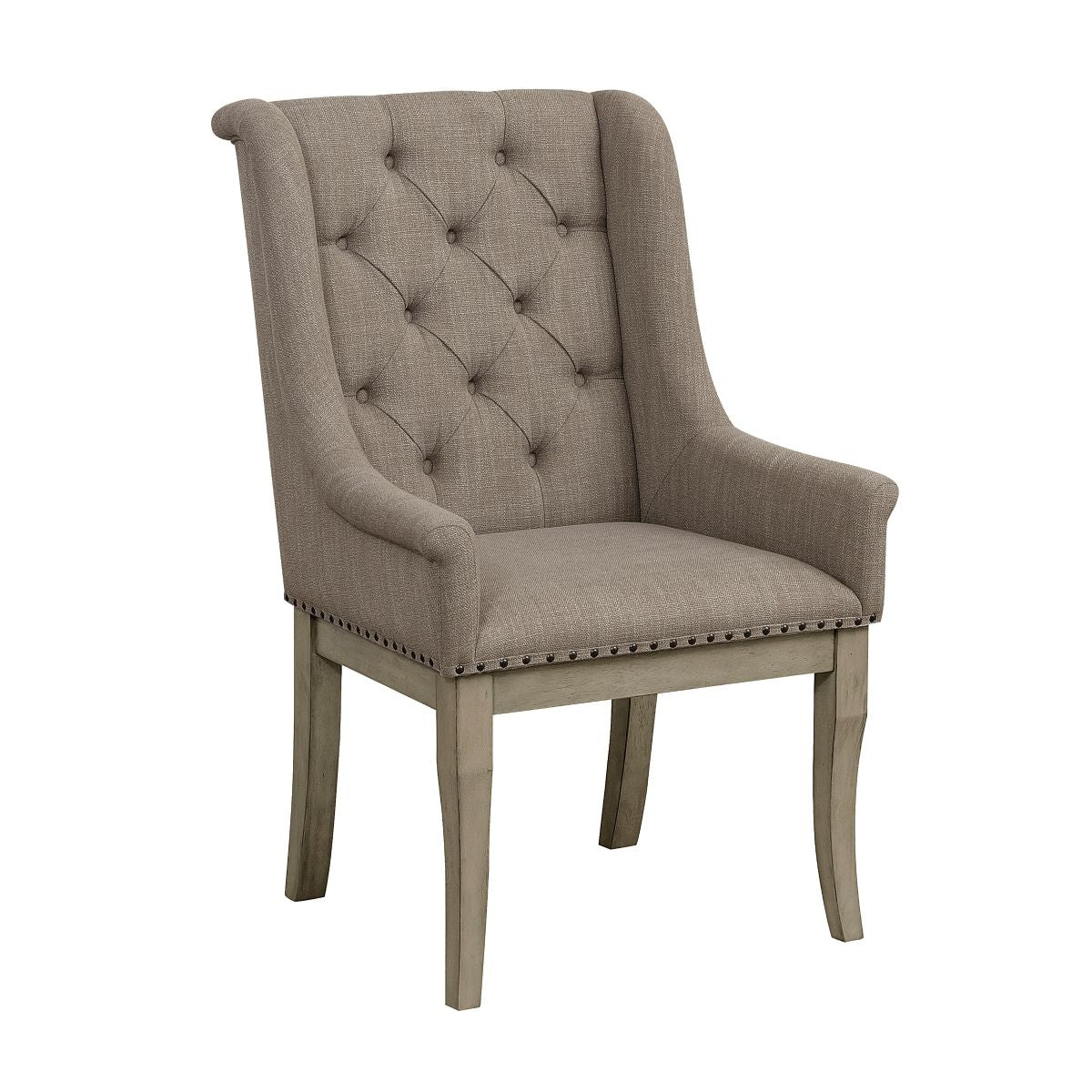 Vermillion - Arm Chair (Set of 2) - Taupe