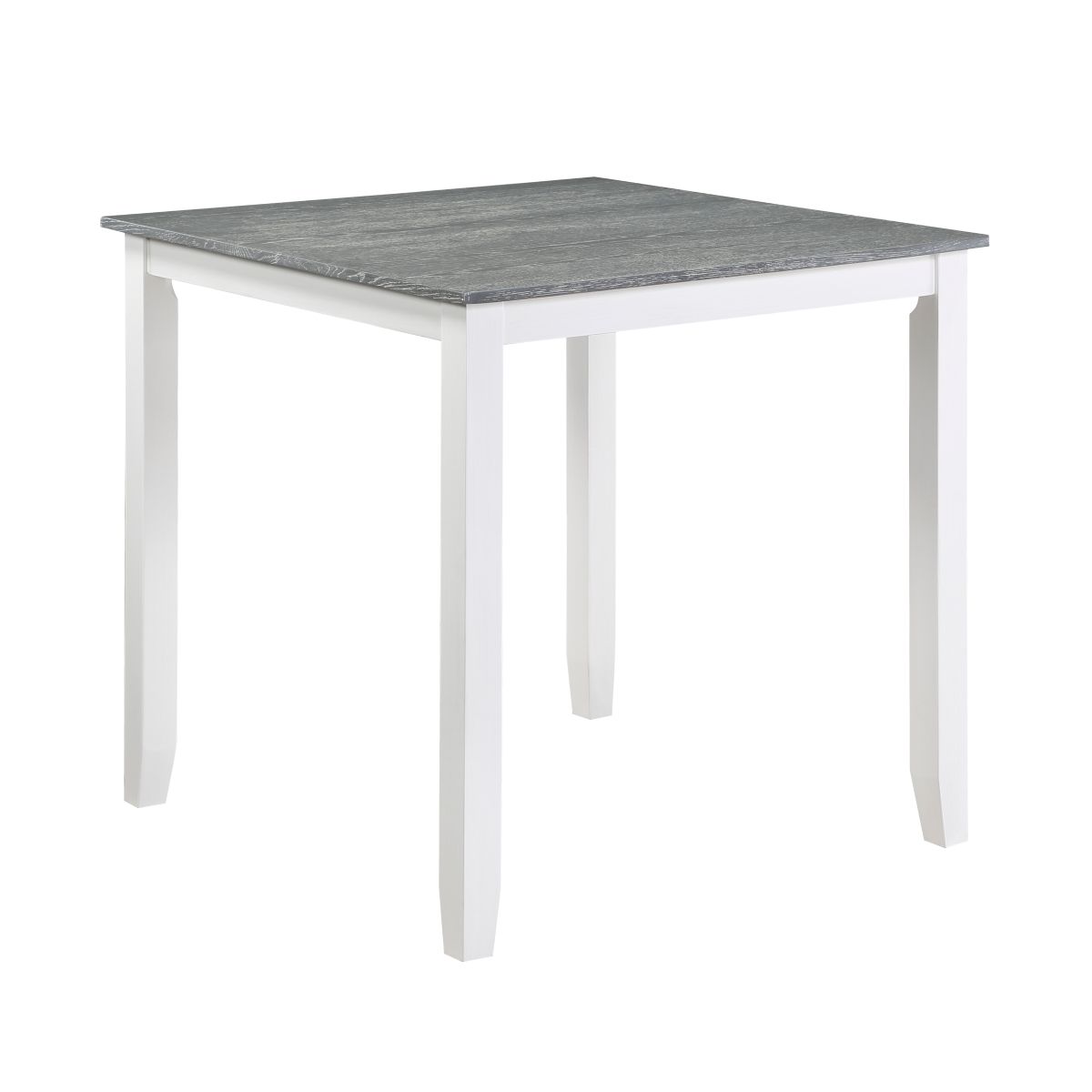Lowell - 5 Piece Counter Height Set - White / Gray