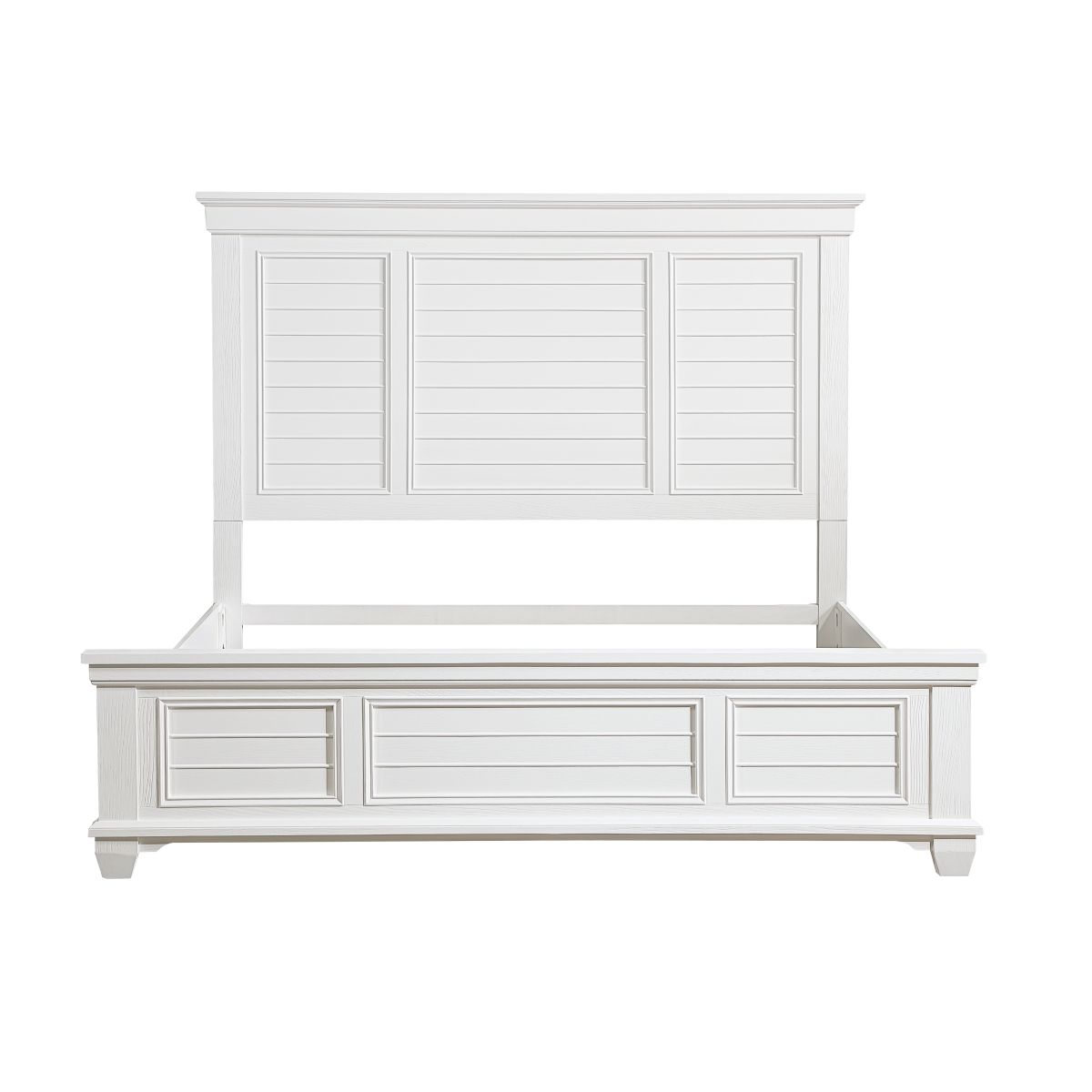Mackinac - 4 Piece Bedroom Set (Queen Bed, Nightstand, Dresser, Mirror) - White
