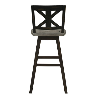 Amsonia - 29" Swivel X-Back Pub Height Chair (Set of 2)