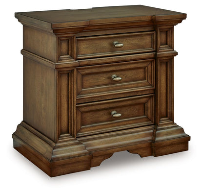 Channley - Three Drawer Night Stand - Brown