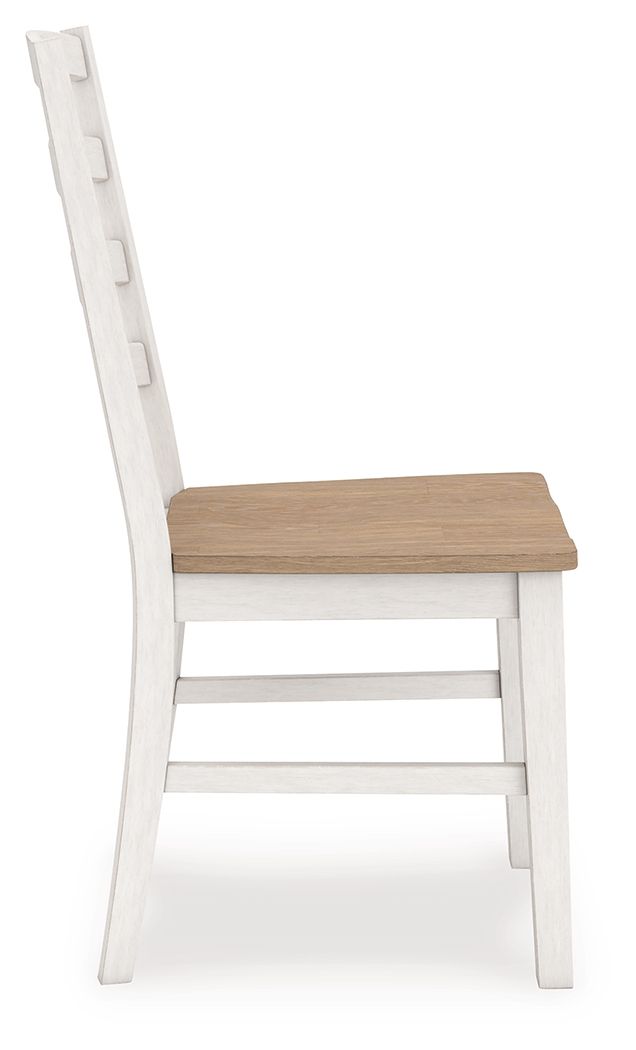 Westlinport - Dining Room Side Chair (Set of 2) - Antique White / Natural