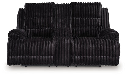 Technique - Double Reclining Power Loveseat With Console