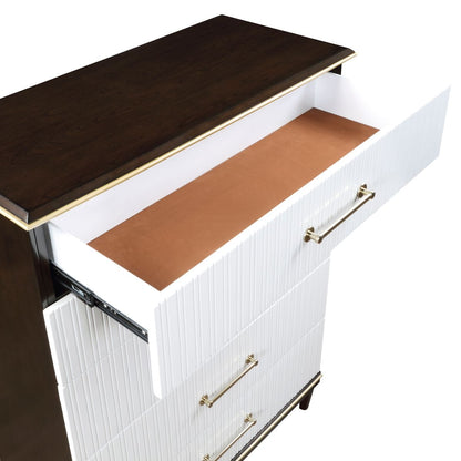 Niles - Chest - White / Cherry