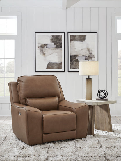 Silverbrooke - Power Recliner / Adjustable Headrest - Caramel