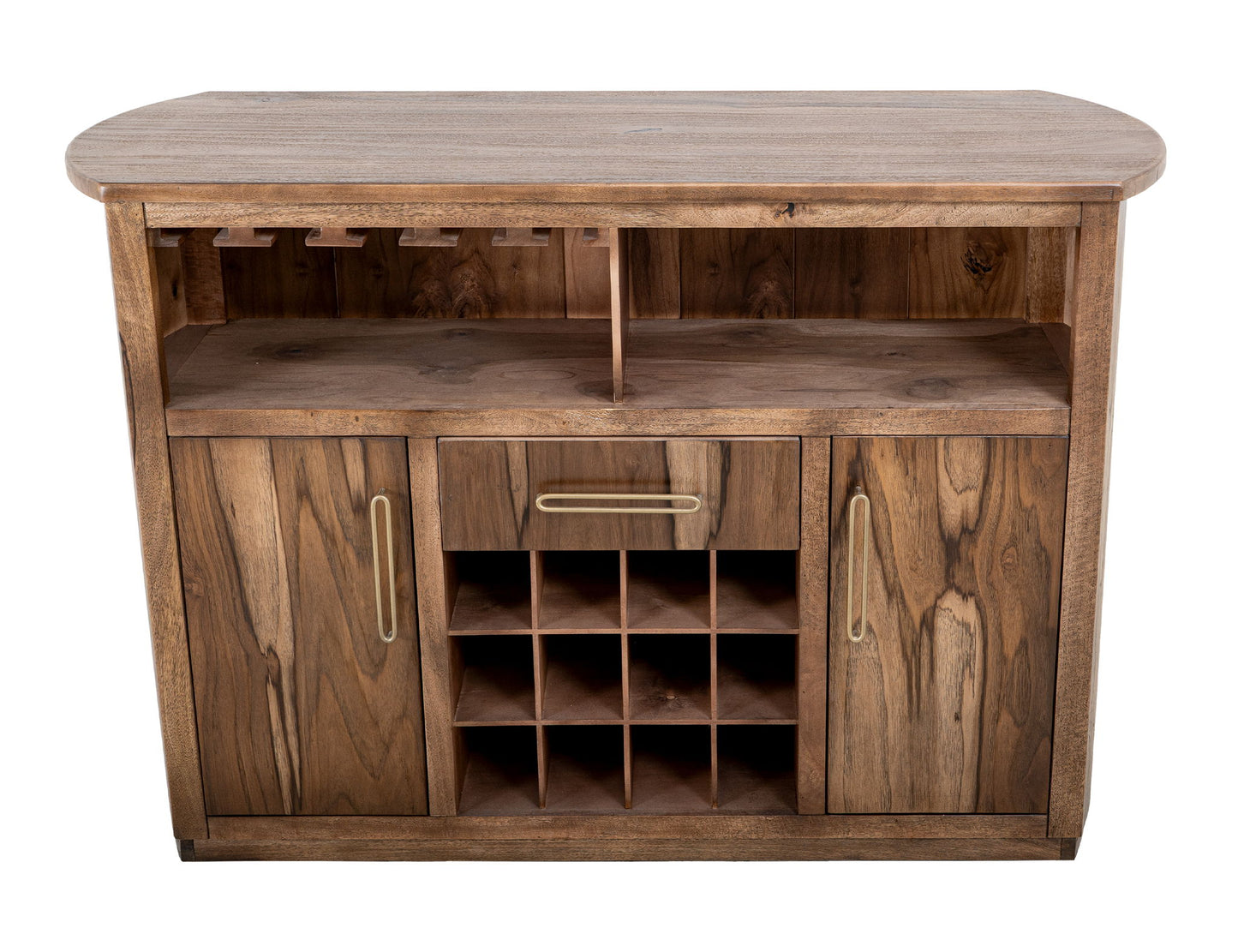 Balam - 1 Drawer & 2 Door Bar - Light Brown