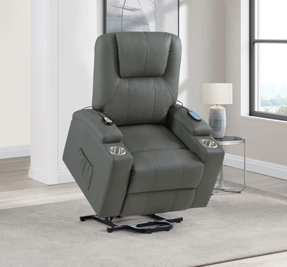 Armstrong - Upholstered Power Lift Massage Recliner