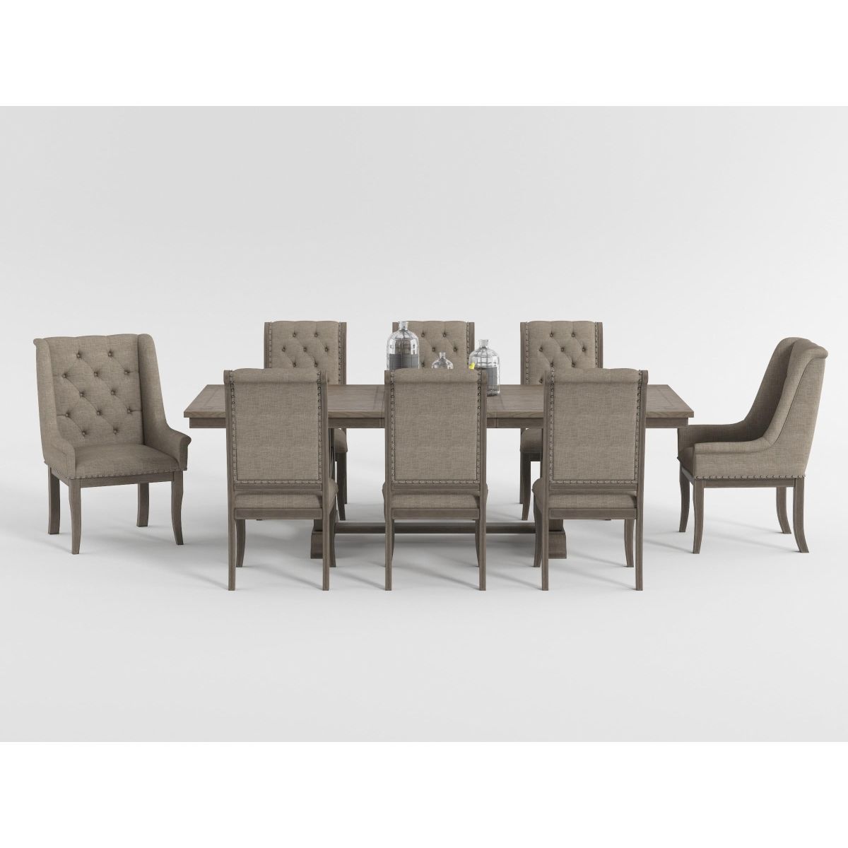 Vermillion - Dining Table - Taupe