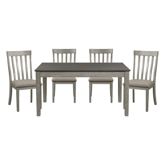 Armhurst - 5 Piece Dining Room Set (Table & 4 Side Chairs) - Gray