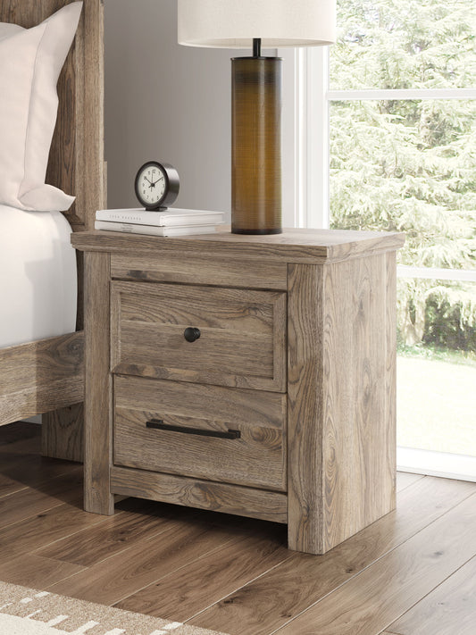 Keithland - Two Drawer Night Stand - Brown