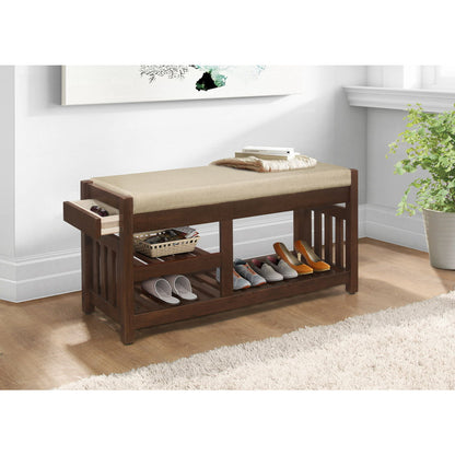 Talmadge - Bench - Beige / Brown